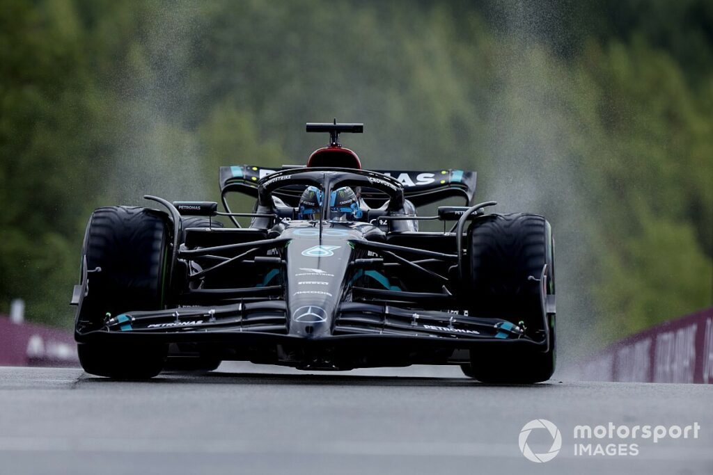 Pilotos da Merc com configurações diferentes: Russell se dá ‘mal’