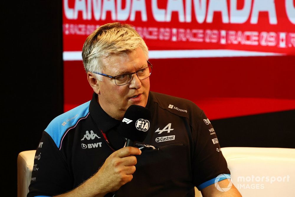 Otmar Szafnauer, Team Principal, Alpine F1 Team, in the Team Principals Press Conference