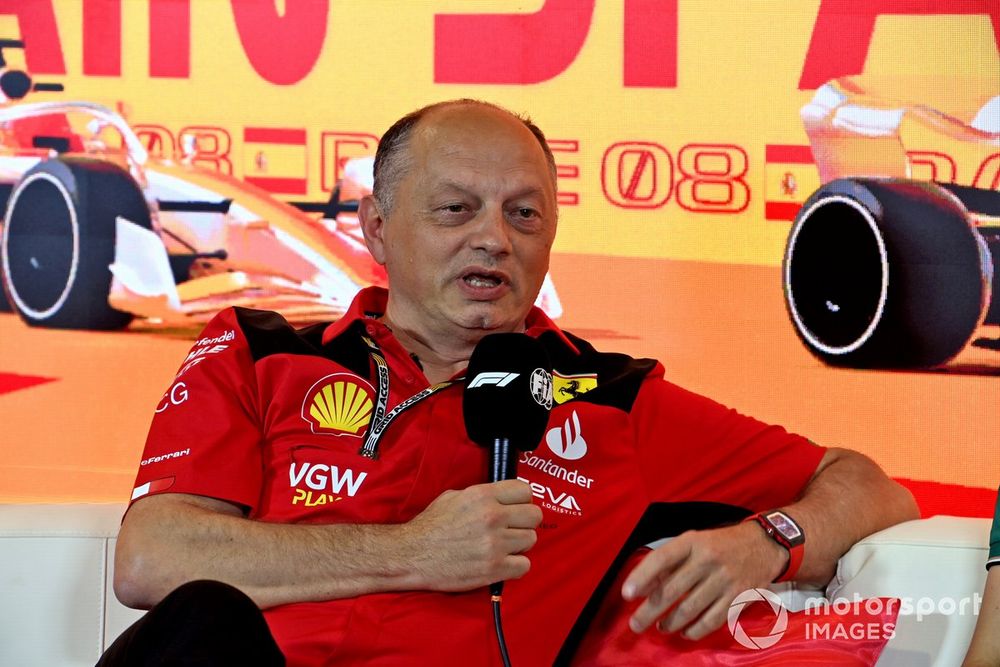 Frederic Vasseur, Team Principal and General Manager, Scuderia Ferrari, in the team principals Press Conference