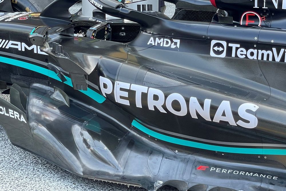 Mercedes W14 technical detail