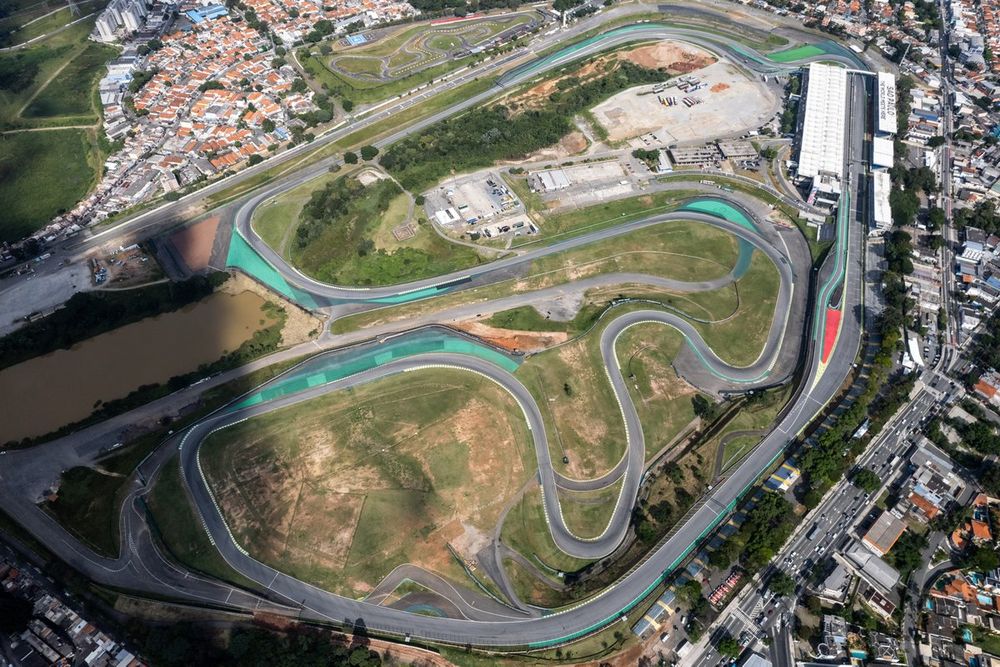 Vista aérea do Autódromo de Interlagos