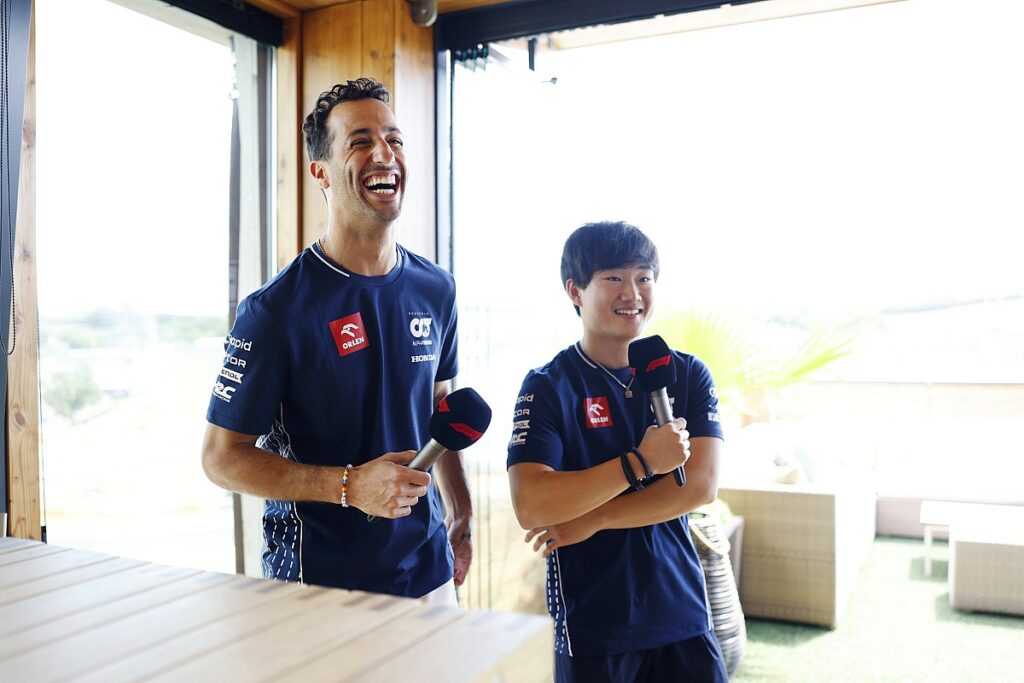 AlphaTauri anuncia Tsunoda e Ricciardo como dupla para 2024