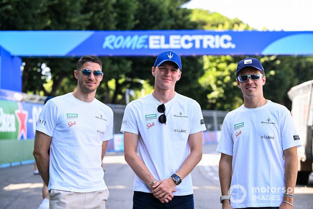 Edoardo Mortara, Maserati Racing, Maximilian Gunther, Maserati Racing, Felipe Drugovich, Maserati MSG Racing 