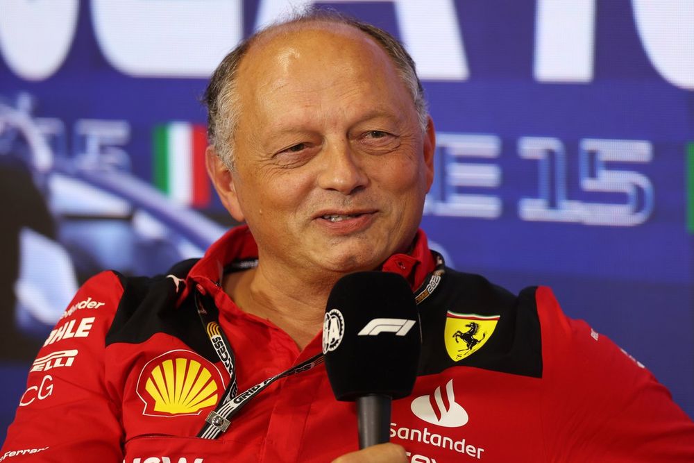 Frederic Vasseur, Team Principal and General Manager, Scuderia Ferrari, in the team principals Press Conference