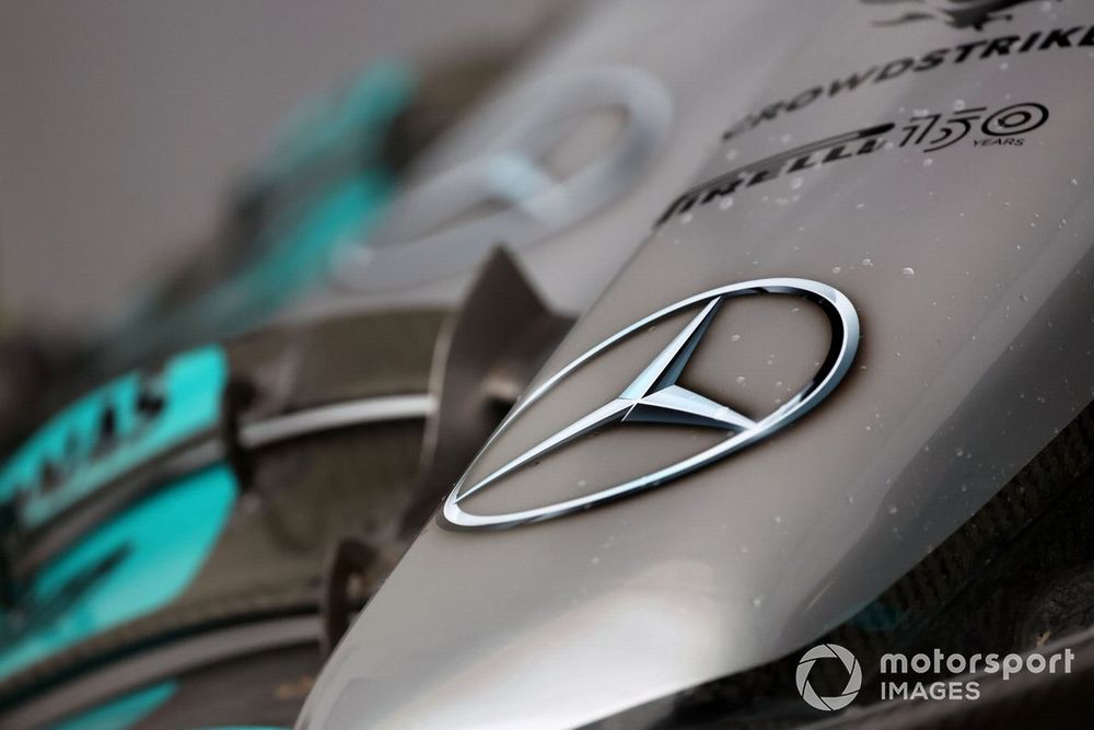 Mercedes W13 logo detail