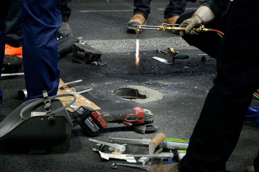 Work and discussion is undertaken to fix the loose water valve covers on track