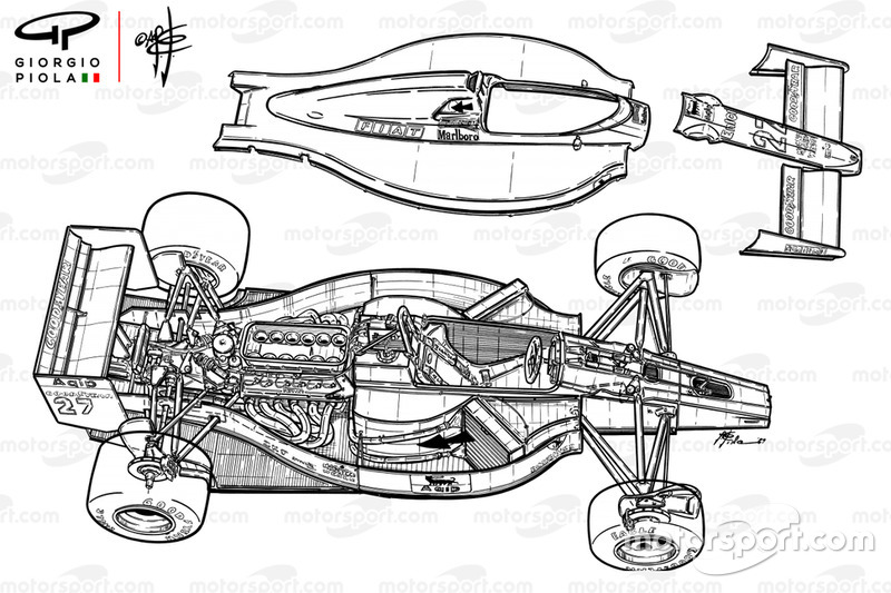 Ferrari F1-89 (640) 1989 exploded view