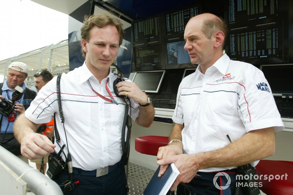 Adrian Newey e Horner no GP do Bahrein de 2006