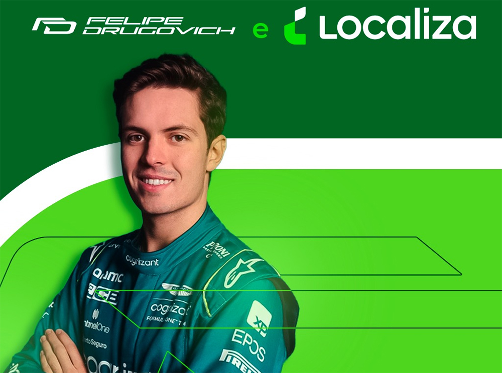 Felipe Drugovich anuncia a chegada da Localiza como sua mais nova patrocinadora