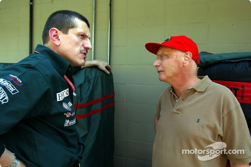 Guenther Steiner and Niki Lauda