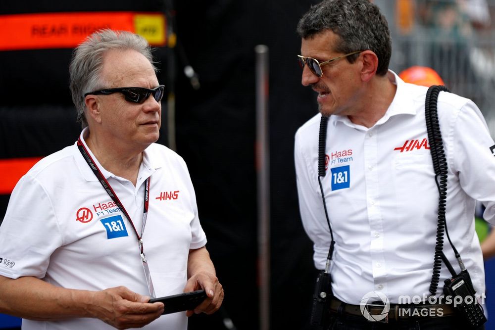 Gene Haas, Owner and Founder, Haas F1, Guenther Steiner, Team Principal, Haas F1