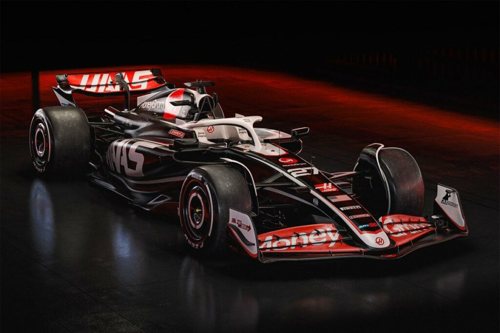 Haas revela primeiras imagens do carro da temporada 2024