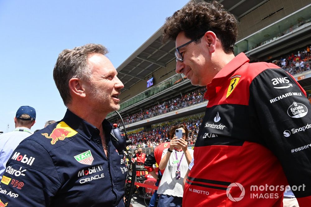 Christian Horner e Mattia Binotto