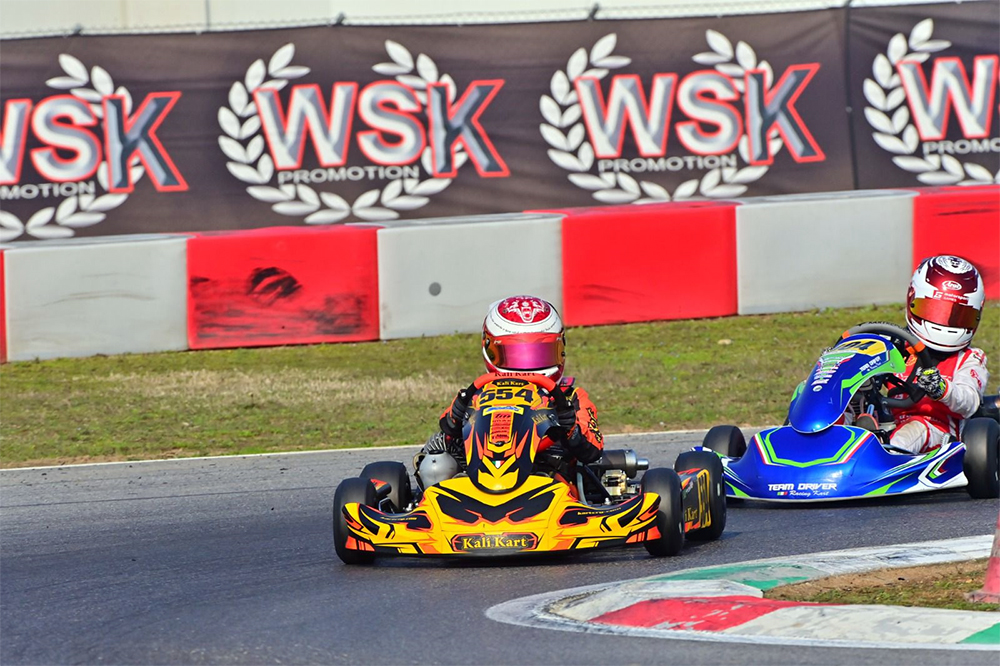 Pedro Campos conquistou 2º lugar em uma prova classificatória do WSK Super Master Series na Itália