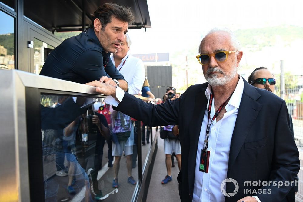 Flavio Briatore and Mark Webber