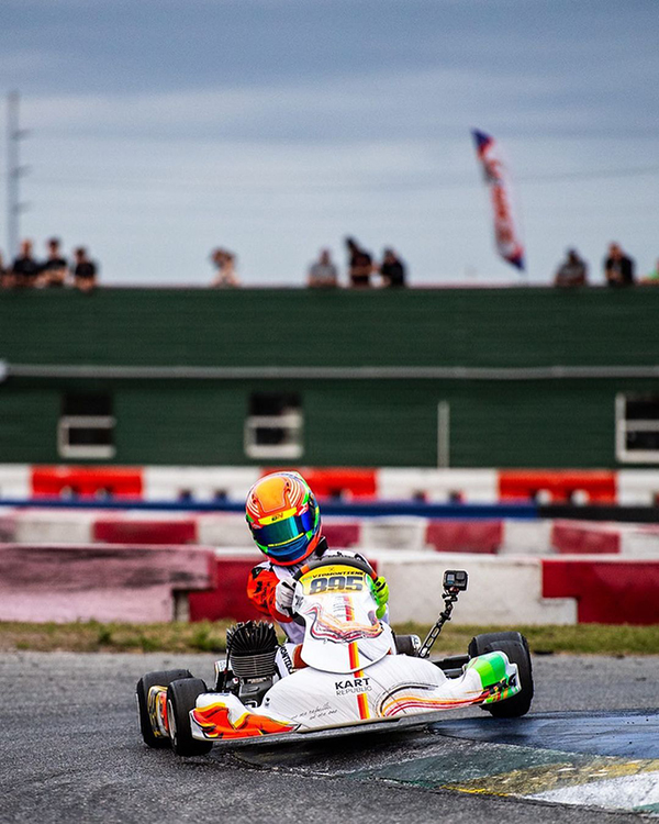 Enzo Vidmontiene venceu corridas preparatórias para a rodada de abertura do SKUSA Pro Tour