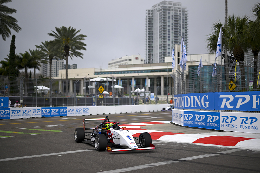 Após liderar corrida em sua estreia na USF2000, Nic Giaffone exalta experiência obtida na etapa de St. Pete