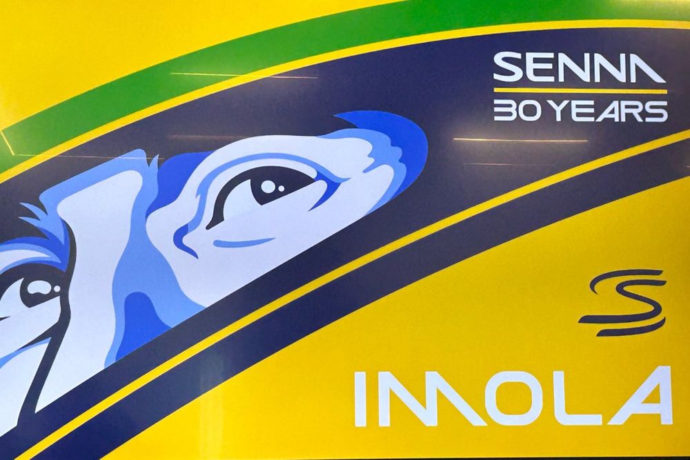 Il logo di Senna 30 Years