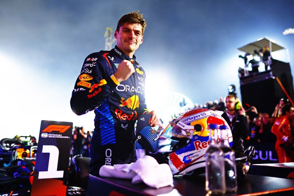 Race winner Max Verstappen, Red Bull Racing