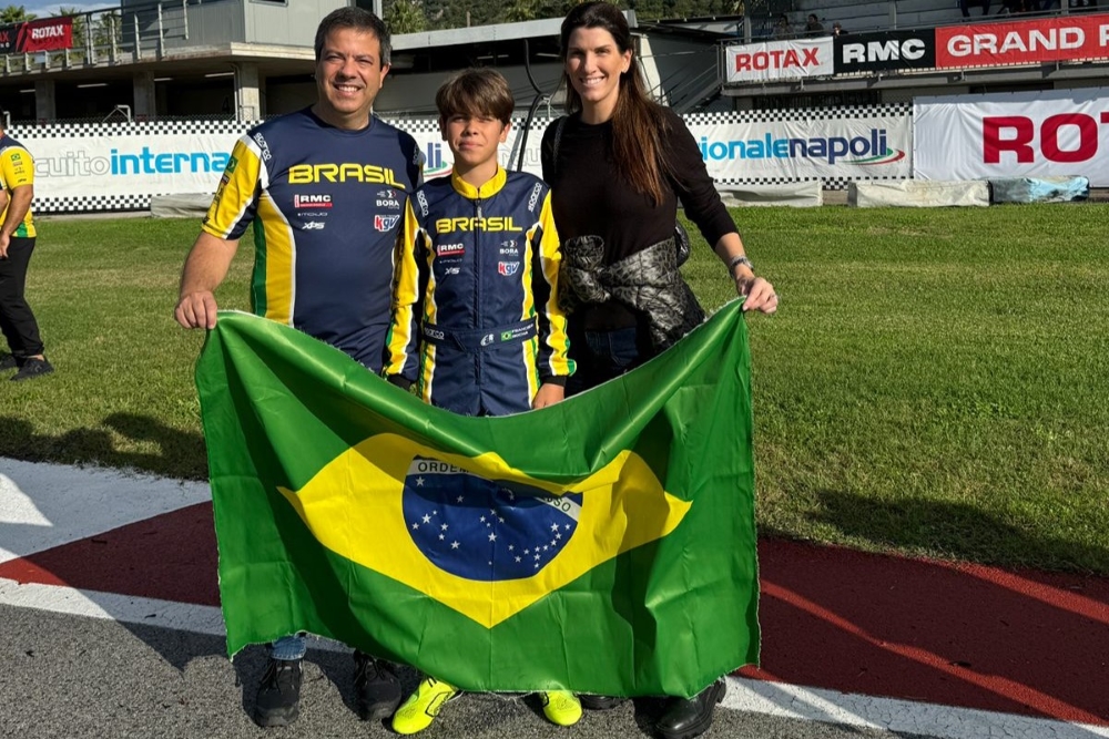 Francisco Rocha compete na Itália em sua estreia no Rotax Max Finals