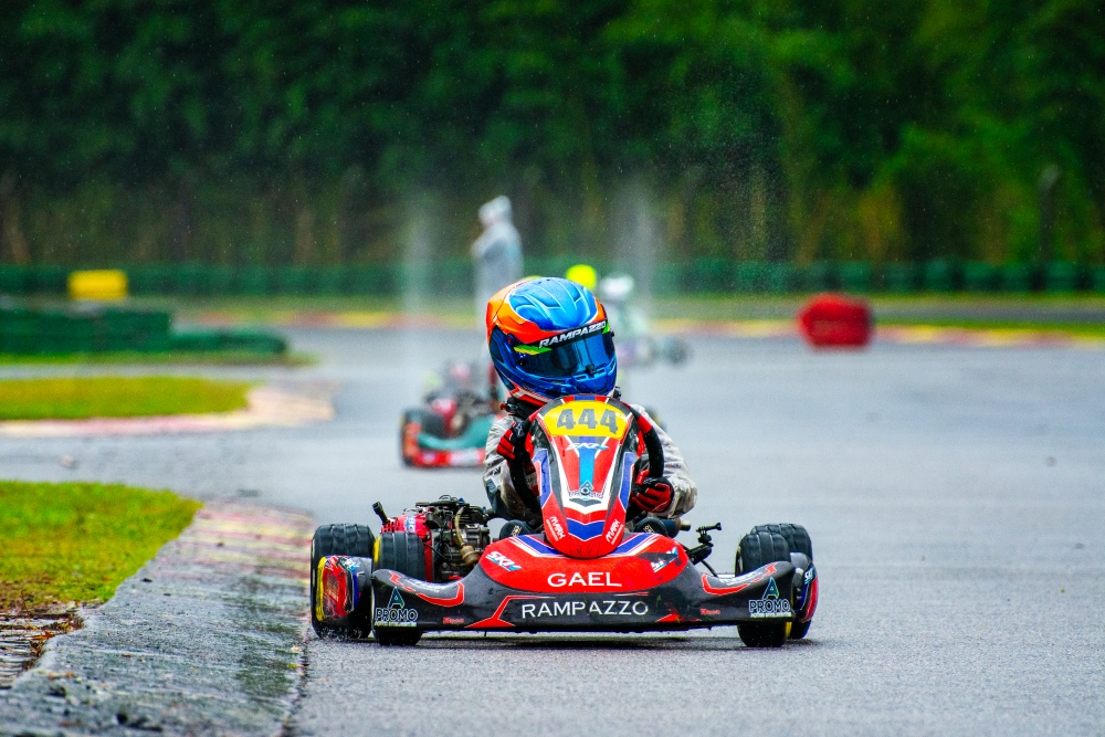 Gael Rampazzo garantiu pódio na V11 Aldeia Cup em rodada com chuva e pista escorregadia