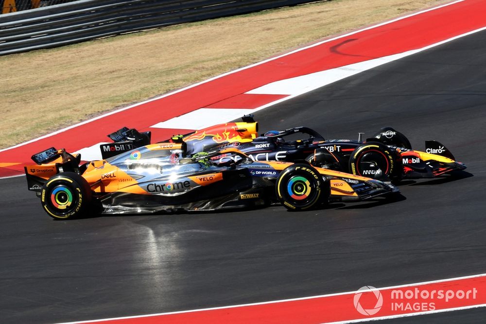 Max Verstappen e Lando Norris tiveram disputa polêmica por posição no GP dos Estados Unidos de 2024.