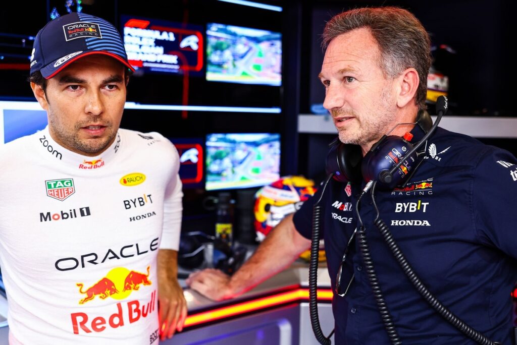 Horner e Marko discordam sobre futuro de Pérez na Red Bull