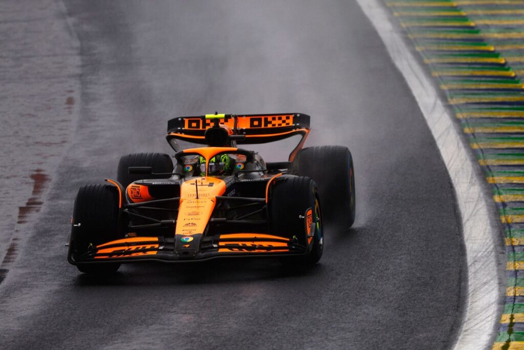 Norris faz pole em quali insano no molhado de SP; Verstappen 17º