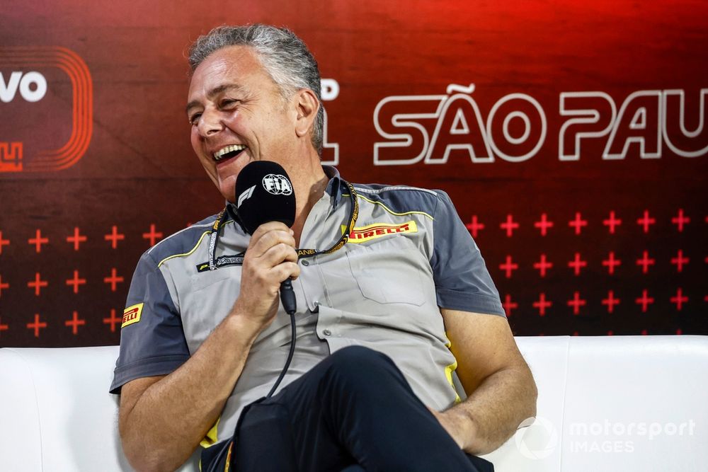 Mario Isola, Racing Manager, Pirelli Motorsport, nella conferenza stampa dei team