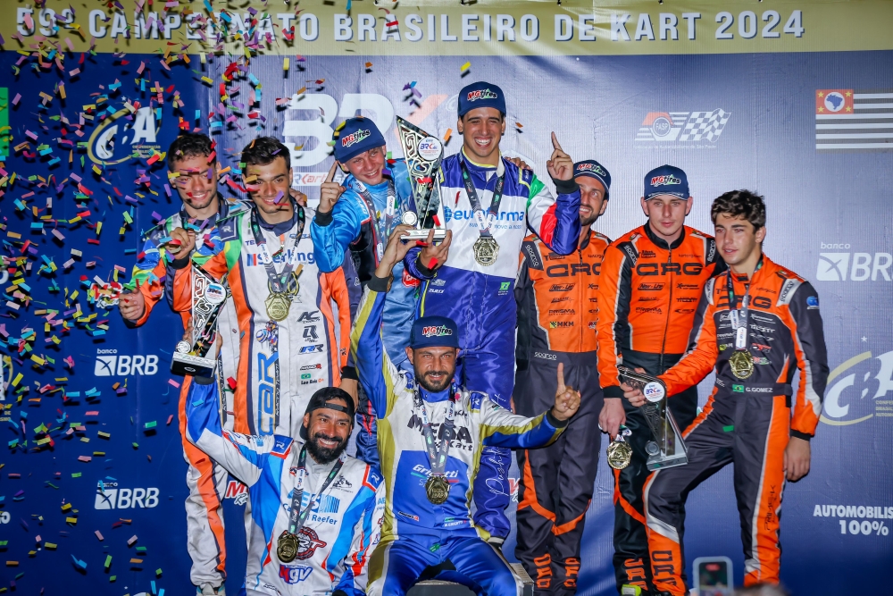 Com nove títulos e três vices, Mega Kart teve novo final de semana campeão no kartismo brasileiro