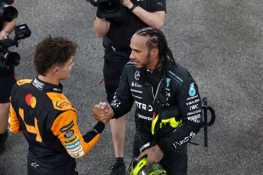 F1 – Norris sobre ida de Hamilton para Ferrari: "Faria o mesmo se fosse ele"