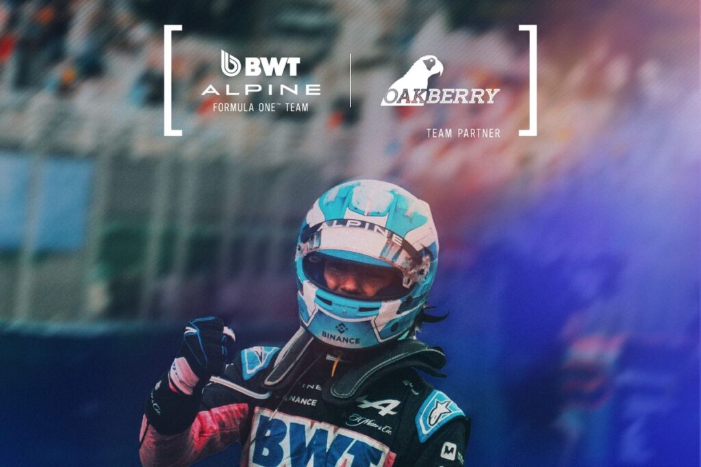 F1: Alpine fecha parceria com OAKBERRY, marca brasileira de açaí