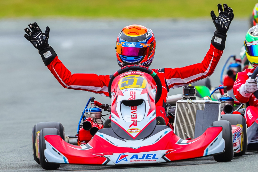 Theo Salomão venceu na última competição no Kartódromo Beto Carrero antes do Campeonato Brasileiro