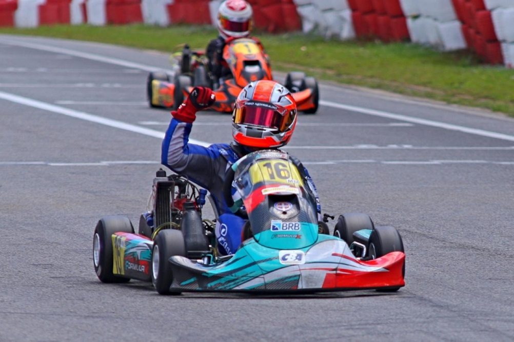 Theo Morgado venceu a Final da Rotax Mini Max e chegou ao terceiro título brasileiro em dois anos